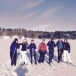 snowshoeing-blue-skies