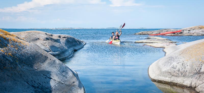 Two- or three kayak tour Stockholm - www.thegreentrails.com