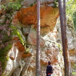 glacier hiking boulder